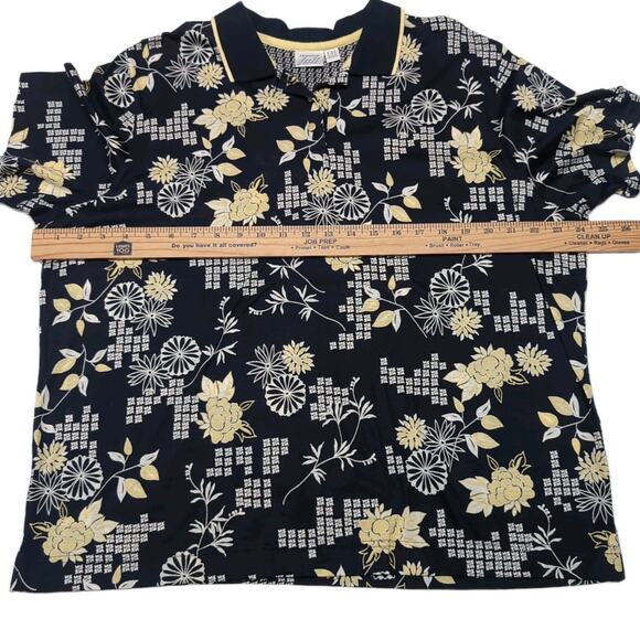 Tail Golf Polo Shirt Womens Size XXL Navy Blue Floral Tennis Pickleball NEW NWT - Picture 11 of 14